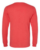 BELLA + CANVAS Heather CVC Long Sleeve Tee 3501CVC - Heather Red