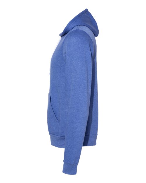 BELLA + CANVAS Sponge Fleece Hoodie 3719 - Heather Columbia Blue