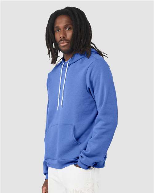 BELLA + CANVAS Sponge Fleece Hoodie 3719 - Heather Columbia Blue