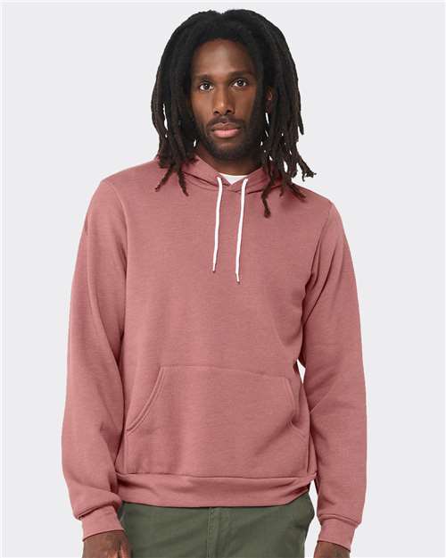 BELLA + CANVAS Sponge Fleece Hoodie 3719 - Heather Mauve