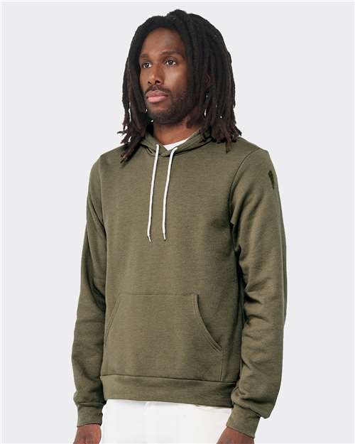 BELLA + CANVAS Sponge Fleece Hoodie 3719 - Heather Olive
