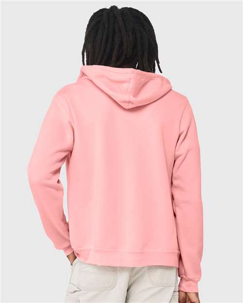 BELLA + CANVAS Sponge Fleece Full-Zip Hoodie 3739 - Pink
