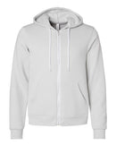 BELLA + CANVAS Sponge Fleece Full-Zip Hoodie 3739 - Silver