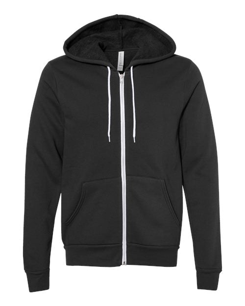 BELLA + CANVAS Sponge Fleece Full-Zip Hoodie 3739 - Vintage Black