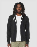 BELLA + CANVAS Sponge Fleece Full-Zip Hoodie 3739 - Vintage Black