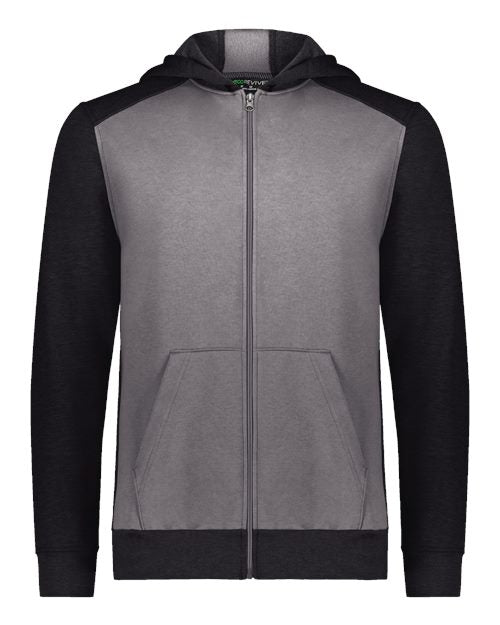 Augusta Sportswear Youth Eco Revive™ Three-Season Triblend Fleece Full-Zip Hooded Sweatshirt 6900