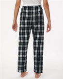 Boxercraft Women's Haley Flannel Pants BW6620 - Black/ White