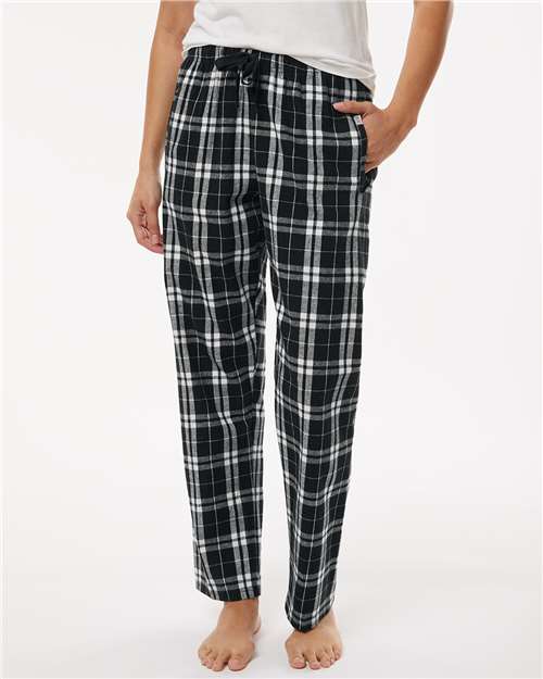 Boxercraft Women's Haley Flannel Pants BW6620 - Black/ White