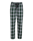 Boxercraft Women's Haley Flannel Pants BW6620 - Green/ White