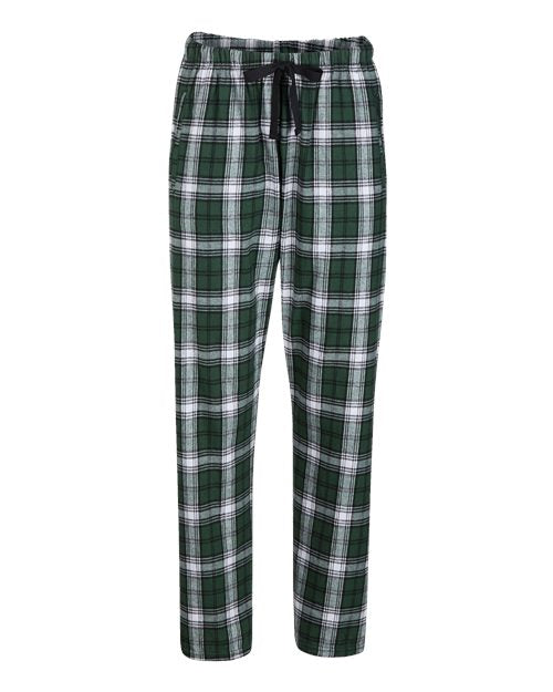 Boxercraft Women's Haley Flannel Pants BW6620 - Green/ White