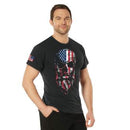 Rothco US Flag Bearded Skull T-Shirt. Item