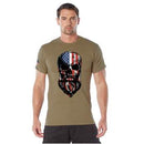 Rothco US Flag Bearded Skull T-Shirt. Item