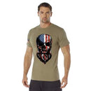 Rothco US Flag Bearded Skull T-Shirt. Item