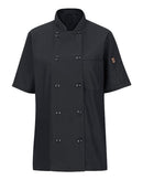 Chef Designs Women's Mimix™ Short Sleeve Chef Coat with OilBlok 045X