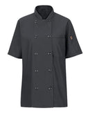 Chef Designs Women's Mimix™ Short Sleeve Chef Coat with OilBlok 045X
