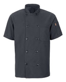 Chef Designs Mimix™ Short Sleeve Chef Coat with OilBlok 046X