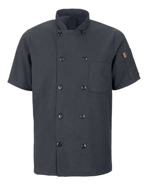Chef Designs Mimix™ Short Sleeve Chef Coat with OilBlok 046X