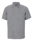 Chef Designs Mimix™ Short Sleeve Chef Coat with OilBlok 046X