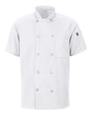 Chef Designs Mimix™ Short Sleeve Chef Coat with OilBlok 046X
