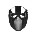 Rothco Steel Half Face Mask With Ear Guard - Black. Item