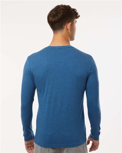 Next Level CVC Long Sleeve T-Shirt 6211 - Heather Cool Blue