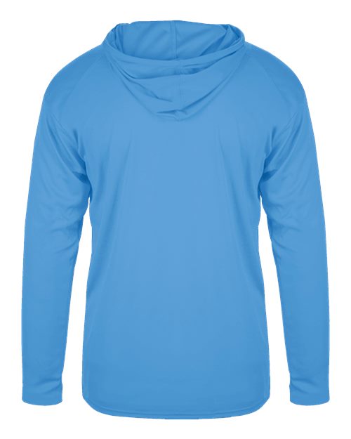 Badger B-Core Hooded Long Sleeve T-Shirt 4105 - Columbia Blue