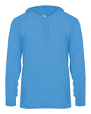 Badger B-Core Hooded Long Sleeve T-Shirt 4105 - Columbia Blue