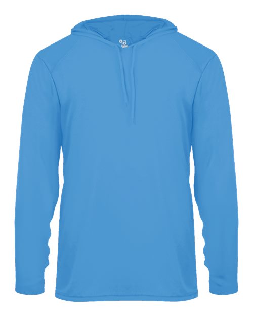 Badger B-Core Hooded Long Sleeve T-Shirt 4105 - Columbia Blue