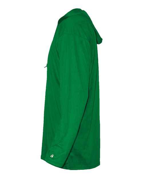 Badger B-Core Hooded Long Sleeve T-Shirt 4105 - Kelly