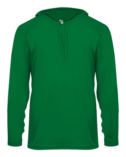 Badger B-Core Hooded Long Sleeve T-Shirt 4105 - Kelly