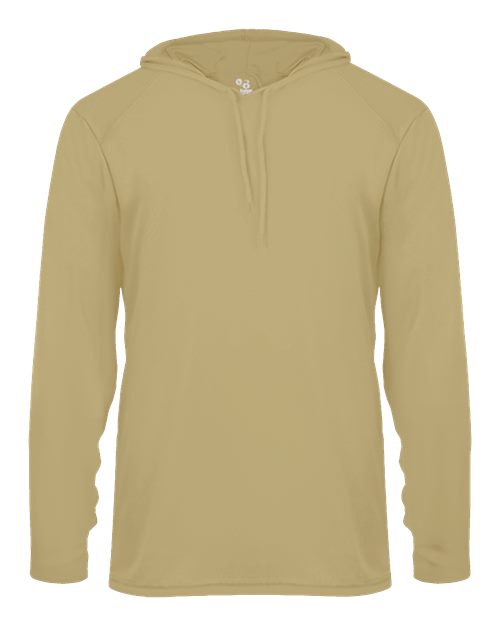 Badger B-Core Hooded Long Sleeve T-Shirt 4105 - Vegas Gold