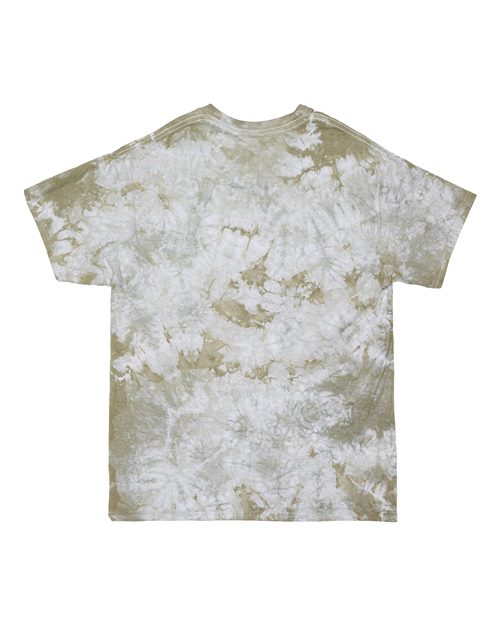 Dyenomite Crystal Tie-Dyed T-Shirt 200CR - Olive Oil