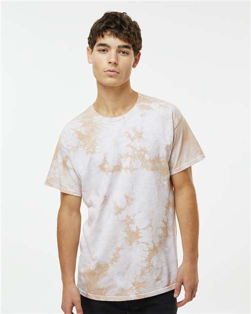 Dyenomite Crystal Tie-Dyed T-Shirt 200CR - Sand