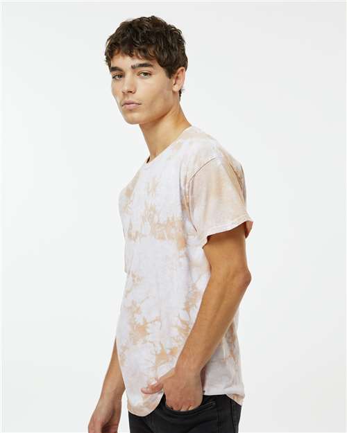 Dyenomite Crystal Tie-Dyed T-Shirt 200CR - Sand