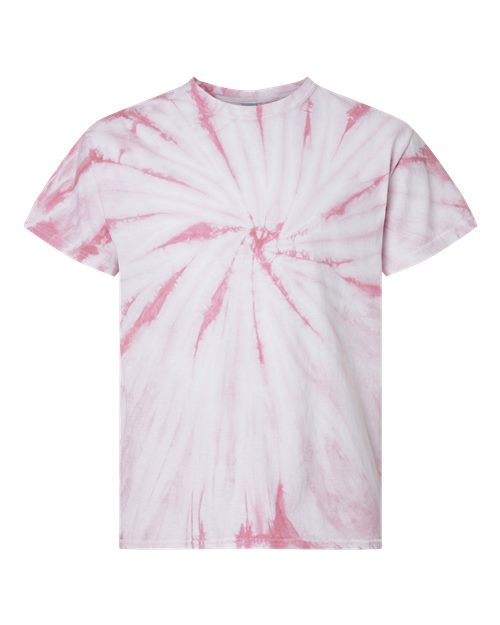 Dyenomite Cyclone Pinwheel Tie-Dyed T-Shirt 200CY - Rose