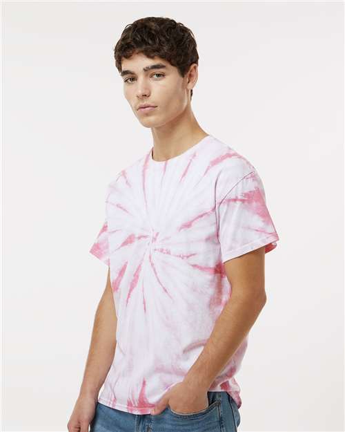Dyenomite Cyclone Pinwheel Tie-Dyed T-Shirt 200CY - Rose