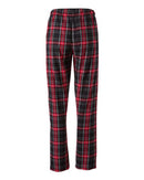 Boxercraft Women's Haley Flannel Pants BW6620 - Black/ Red Kingston Plaid