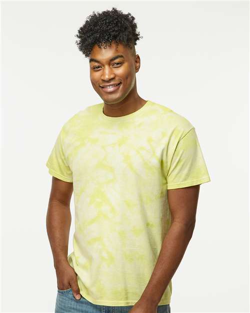 Dyenomite Crystal Tie-Dyed T-Shirt 200CR - Citron