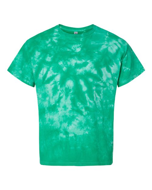 Dyenomite Crystal Tie-Dyed T-Shirt 200CR - Emerald