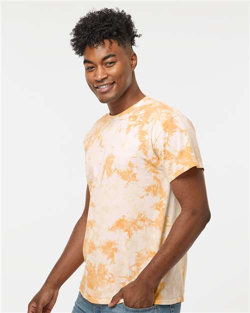 Dyenomite Crystal Tie-Dyed T-Shirt 200CR - Tangerine