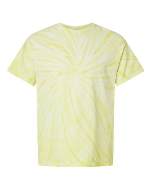 Dyenomite Cyclone Pinwheel Tie-Dyed T-Shirt 200CY - Citron