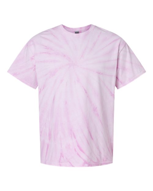 Dyenomite Cyclone Pinwheel Tie-Dyed T-Shirt 200CY - Lilac