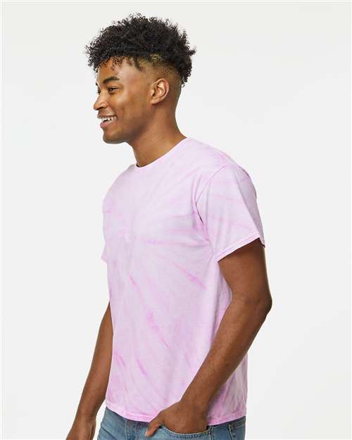 Dyenomite Cyclone Pinwheel Tie-Dyed T-Shirt 200CY - Lilac