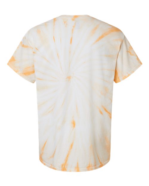 Dyenomite Cyclone Pinwheel Tie-Dyed T-Shirt 200CY - Tangerine