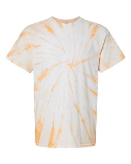 Dyenomite Cyclone Pinwheel Tie-Dyed T-Shirt 200CY - Tangerine