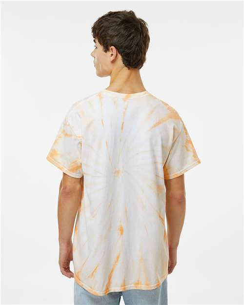 Dyenomite Cyclone Pinwheel Tie-Dyed T-Shirt 200CY - Tangerine