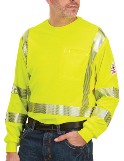 Bulwark [SMK8] Hi-Visibility Lightweight Long Sleeve T-Shirt. Live Chat for Bulk Discounts.