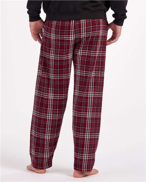 Boxercraft Harley Flannel Pants BM6624 - Maroon Plaid
