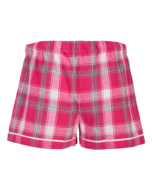 Boxercraft Women's Flannel Shorts BW6501 - Pink Sophia Plaid