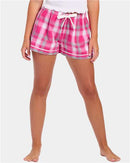 Boxercraft Women's Flannel Shorts BW6501 - Pink Sophia Plaid